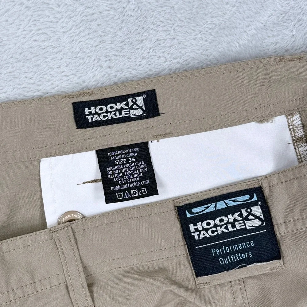 Hook & Tackle Driftwood Hybrid Shorts Mens 36 Khaki 9